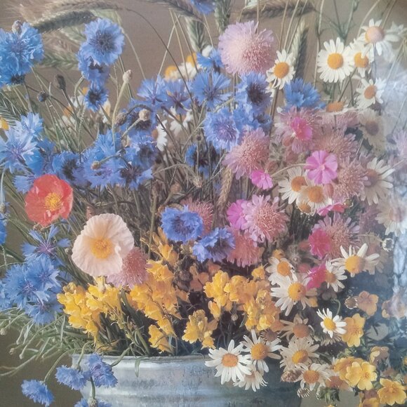 MCM Fab Ware Wildflowers Design 13.5" Diameter Ruffled Edge Retro Tray Canada - Picture 7 of 8